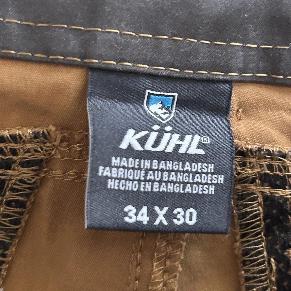 Kuhl Renegade Pants Mens 34x30 Brown Hiking Trail Stretch Outdoor Nylon - Picture 4 of 16